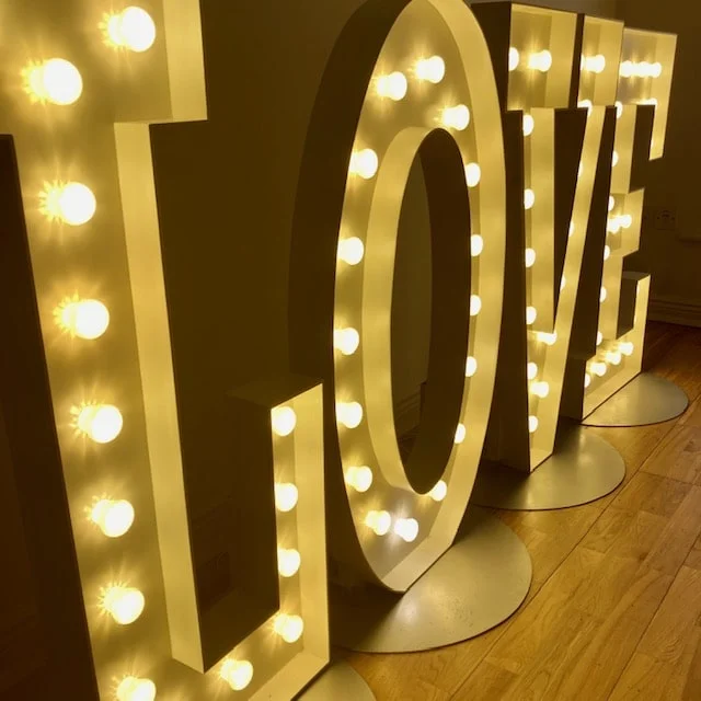 Illuminated letters of love